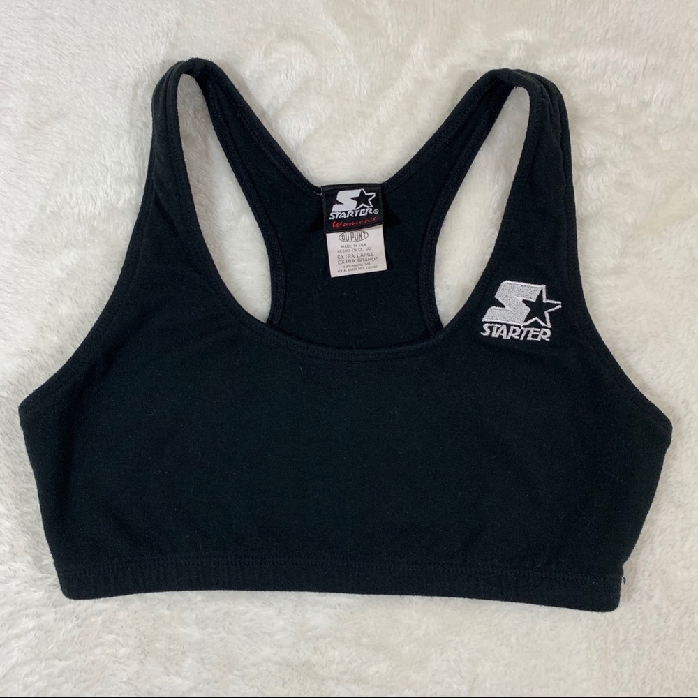 Vintage Starter Sports Bra Crop Top